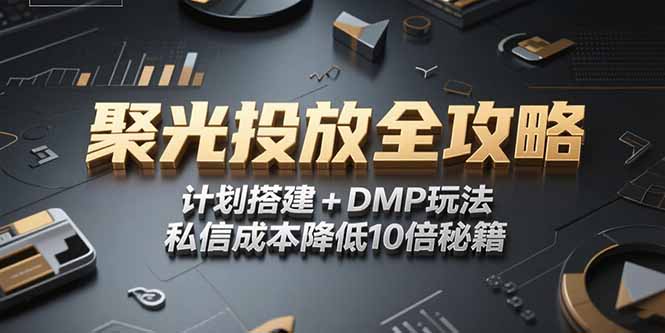 2025小红书聚光投放全攻略，计划搭建+DMP玩法，私信成本降低10倍秘籍-木木云网创