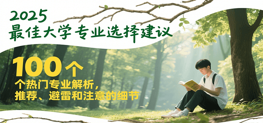 2025最佳大学专业选择建议，100个热门专业解析，推荐、避雷和注意的细节-木木云网创