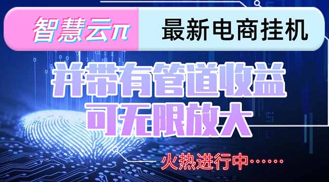 智慧云π电脑挂机单机每天收益300—500+ 并带有团队管道收益 可无限放大-木木云网创
