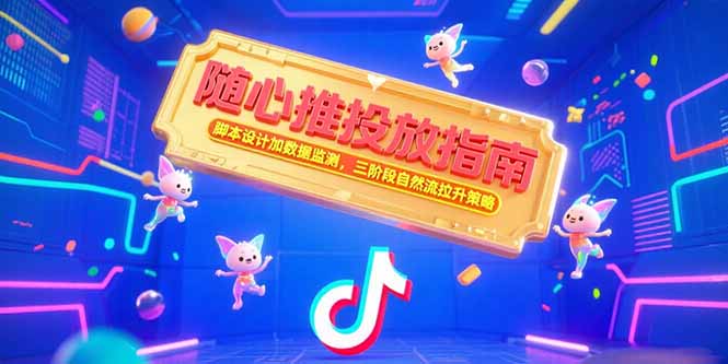 随心推投放指南，脚本设计加数据监测，三阶段自然流拉升策略-木木云网创