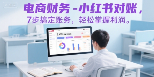 电商财务-小红书对账，7步搞定账务，轻松掌握利润-木木云网创